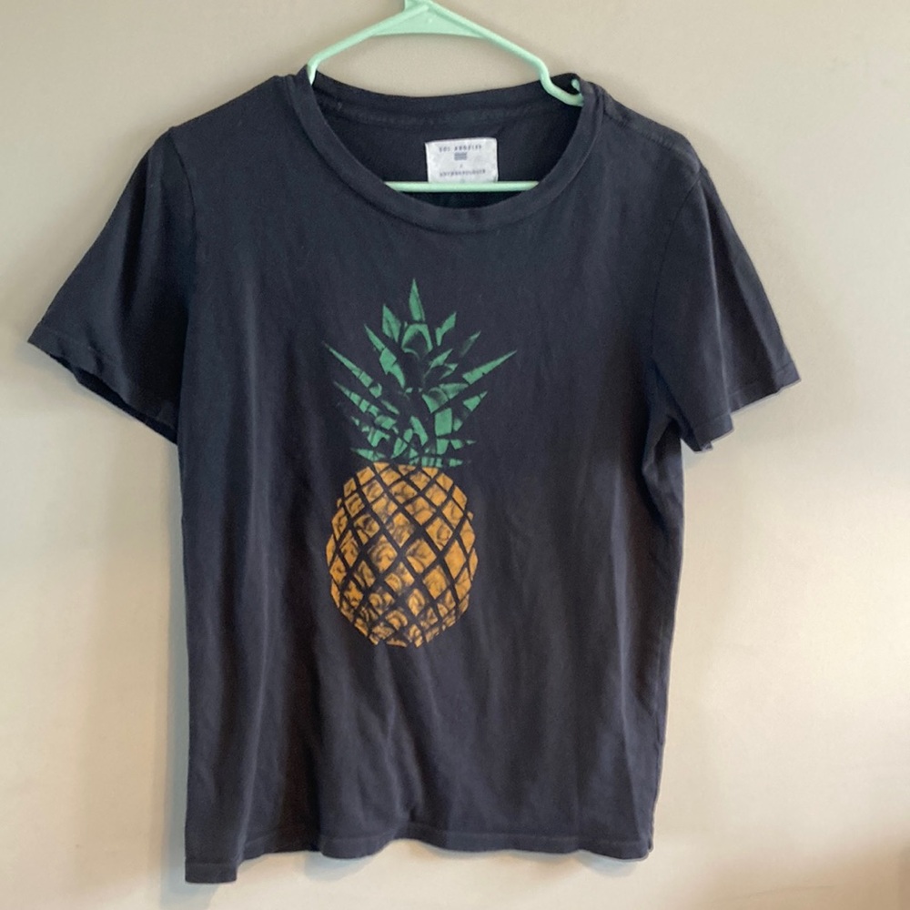 Anthropologie Sol Angeles pineapple tee medium